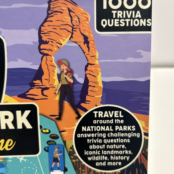 National Park Trivia  Board Game Games Hub 2-6 Players Ages 6+ 1000 Questions - Picture 6 of 7